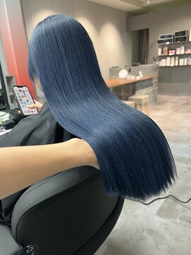 ポノ(po_no) ネイビー×髪質改善プレミアム