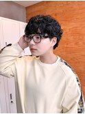 パーマ　ショートパーマ　カット　ショート　クルクルパーマ