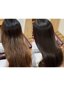 【全席半個室】ダメージ・ゴワつき・白髪など、大人女性のお悩みを解決◎本質的な髪質改善で理想の美髪に。