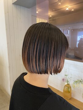 グッデイ ヘアー(GOOD DAY HAIR) カール セミディ シアーカラー 姫カット 切りっぱなしボブ