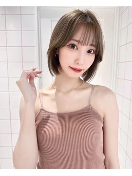 プアメリア 名古屋(Puamelia) 透明感カラー×顔まわりカット☆ボブ