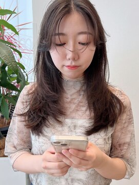 ケーツー あべのキューズモ－ル店(K-two) 顔周りカット*ナチュラルレイヤーヘア*柔らかベージュカラー