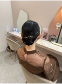 艶々タイトに金箔がかわいい！　おしゃれアップ＊結婚式お呼ばれ
