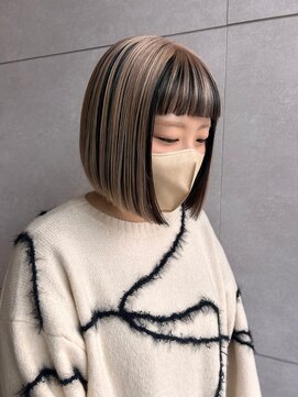 エルモ(ELMO.) アウターカラー/切りっぱなしボブ