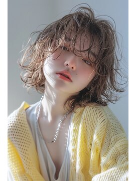 ラナ 新宿(lana) レイヤーボブ/顔まわり/シースルーバング【lana hair 新宿】