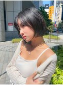 色っぽヘア韓国ボブ/ショートボブ/小顔ヘア/ミニボブ/暗髪