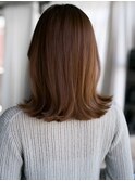☆レイヤーカット毛先ワンカールくせ毛風カール薄めバングデジパ