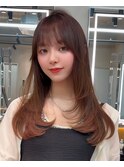 縮毛矯正・ストレート/くびれヘア/夏のヘアアレンジ