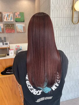 テクライズ 刈谷店(TECHRISE) 透明感カラー/ピンクブラウン/ストレート