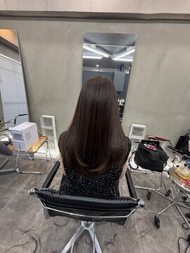 ファビ 渋谷(Fab) くびれヘア/暗めカラー/アプリコットオレンジ/縮毛矯正