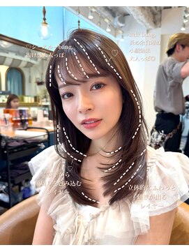 ロンドアベニール 北千住(Lond avenir) 韓国顔周り/バタフライカット/ミディアムレイヤーカット北千住