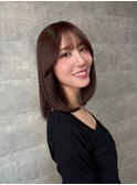 可愛い、柔らかい、ツヤ感、小顔に見えるスタイル