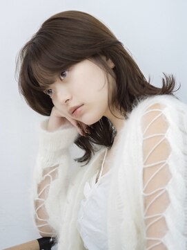 ロンプ(romp) 大人可愛いミディアムレイヤーヘア/romp藤巻ii/ワンカール