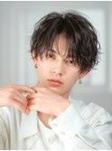 ニュアンスパーマ/センターパート/波巻きツイストスパイラル渋谷