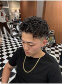 波巻きツイストスパイラルリバースセンターパートニュアンスパR