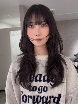 エトワ 中央店(etoi) 大分韓国かき上げレイヤーカット大人レイヤー顔まわりレイヤー