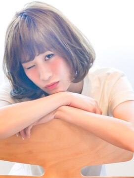 ヘアーサロン ラフリジー(Loufreasy) ワンカールのナチュラルボブ♪イルミナカラー×重めスタイル♪