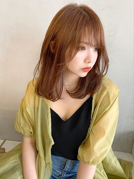 インビテーション(invitation) #オレンジベージュ#ワンカールセミディ