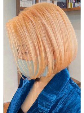 ネックス 表参道本店(nex) nex表参道 オレンジヘア ケアブリーチ 韓国風 ワンホン