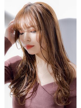 リノナ(Linona) 前髪あり ロングレイヤー　ヴェールカラーベージュ【LINONA】