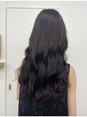 ゆるふわロングアッシュモノトーン ブラック