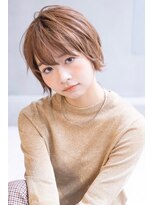 メーヴェ(Mowen)&nbsp;mowen 南堀　クールショート×ミルクティーベージュ×外国人風