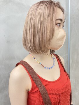 スー 渋谷(suu) ハイトーンホワイトベージュグレージュケアブリーチ