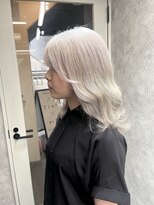 ティアム 渋谷店(Tiam shibuya) マッシュショート/ミルクティーベージュ/ヌーディーカラー