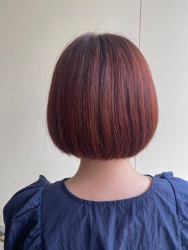 カシェ リタ ヘアー(CACHE'&RITA HAIR) ツヤ感◯ブリーチなし◯ボブ◯オレンジ◯オレンジベージュ