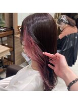 アッシュ 笹塚店(Ash)&nbsp;インナーカラー/デザインカラー/ピンクカラー/くびれヘア[笹塚]