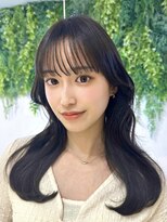 ビューブルー 亀戸錦糸町(VIEW BLUE)&nbsp;美髪カール韓国ヘアグレージュレイヤーロング似合わせ前髪