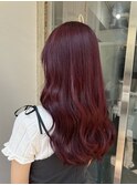 チェリーレッド　暖色カラー