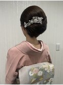 訪問着に和髪