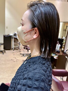 ワンラブ(ONELOVE) バッサリ35cmカット~黒髪タイトボブ