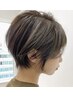 【人気NO.1】似合わせカット＋カラー＋白髪ぼかしハイライト/ショートボブ