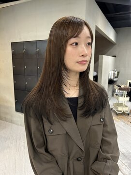 ヘアー アイス ルーチェ(HAIR ICI LUCE) ロングレイヤー ブリーチなしカラー デザインカラーレイヤー山中