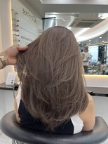 ラピス 渋谷本店(Lapis) グレージュカラー/バタフライレイヤーカット/髪質改善/海外風