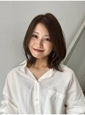 レイヤー/セミロングボブ髪質改善縮毛矯正白髪ぼかしショート