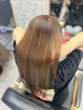 アローズ 久留米店(arose) 大人可愛い透明感立体感グレージュ×エアストレート