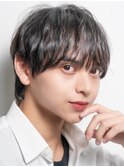 シースルーマッシュ×ナチュラルメンズメイク