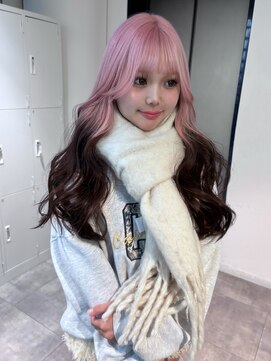 リンドトウキョウ ウメダ(LINDO TOKYO) 梅田/大阪/くすみベージュ/ピンクヘアー/ダブルカラー/ブリーチ