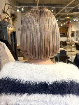 ナルヘアー 越谷(Nalu hair) ボブ/ミルクティー/髪質改善カラー