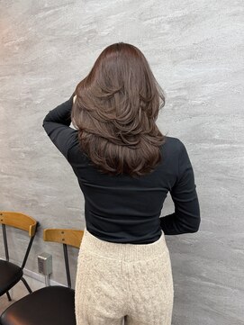 ソー(so.) ワンカールレイヤー×ベージュ/レイヤーカット/30代/40代/50代