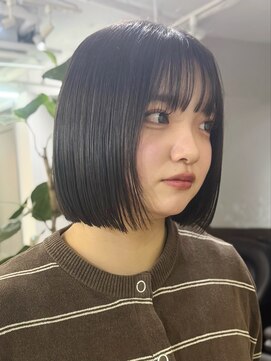 フォト 新宿三丁目(foto) 切りっぱなしボブ/ぱっつんボブ/ボブ