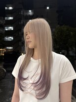 タイドヘア 茨木店(TIDE HAIR)&nbsp;エンドカラー/ホワイトミルクティー/ピンクラベンダー