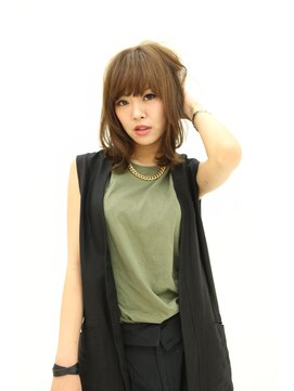 スティル ヘアアンドアイラッシュ(STILL hair&eyelash) 透明感のあるヘルシーカラー☆大人ミディ