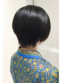 ナチュラルショート/黒髪ショート/ショートボブ/