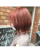ヘアアトリエコモノ(hair l'atelier KoMoNo) 【1bleach】肌色トーンアップ！レッドカラー