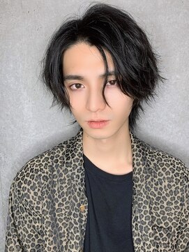 クーエフー(coo et fuu) ネオウルフかきあげばんぐ　ナチュラル黒髪　オシャレ感