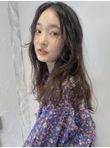【中澤彩乃】柔らかいベージュナチュラルパーマブラウンアッシュ